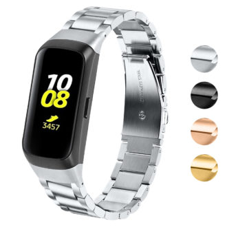 S.m15.ss Gallery Silver StrapsCo Stainless Steel Watch Band Strap For Samsung Galaxy Fit SM R370