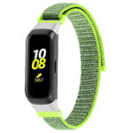 S.ny4.11 Main Neon Green StrapsCo Woven Nylon Watch Band Strap Compatible With Samsung Galaxy Fit SM R370