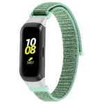 S.ny4.11a Main Mint Green StrapsCo Woven Nylon Watch Band Strap Compatible With Samsung Galaxy Fit SM R370