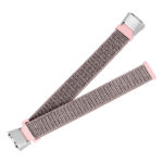 S.ny4.13 Angle Pink StrapsCo Woven Nylon Watch Band Strap Compatible With Samsung Galaxy Fit SM R370