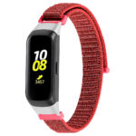 S.ny4.6 Main Red StrapsCo Woven Nylon Watch Band Strap Compatible With Samsung Galaxy Fit SM R370