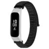 S.ny5.1 Main Black StrapsCo Woven Nylon Watch Band Strap Compatible With Samsung Galaxy Fit E SM R375