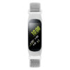 S.ny5.22 Front White StrapsCo Woven Nylon Watch Band Strap Compatible With Samsung Galaxy Fit E SM R375