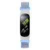 S.ny5.5 Front Blue StrapsCo Woven Nylon Watch Band Strap Compatible With Samsung Galaxy Fit E SM R375