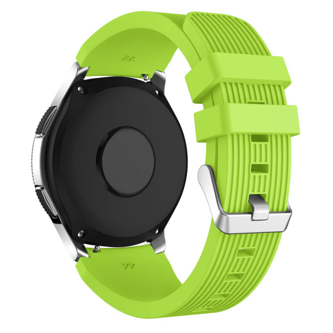 S.r17.11 Back Green StrapsCo Silicone Rubber Watch Band Strap For Samsung Galaxy Watch 46mm