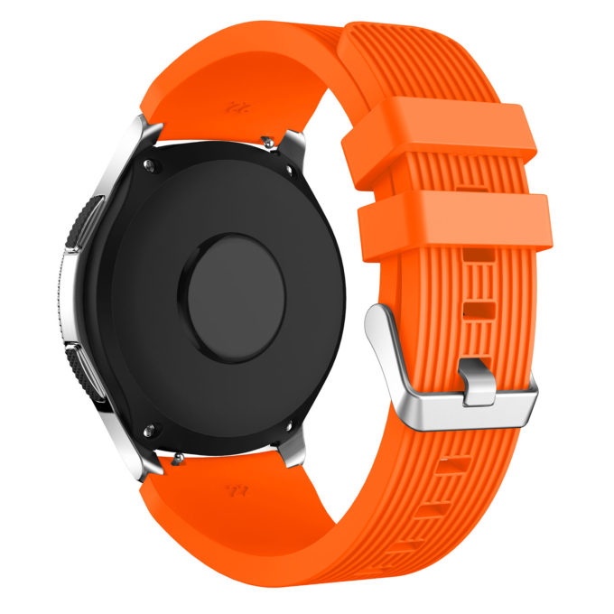 S.r17.12 Back Orange StrapsCo Silicone Rubber Watch Band Strap For Samsung Galaxy Watch 46mm