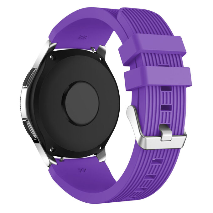 S.r17.18 Back Purple StrapsCo Silicone Rubber Watch Band Strap For Samsung Galaxy Watch 46mm