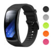 S.r9.1 Gallery Black StrapsCo Silicone Rubber Watch Band Strap For Samsung Galaxy Fit2 Pro SM R365