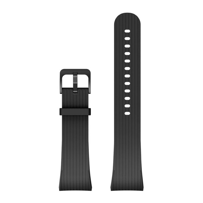 S.r9.1 Up Black StrapsCo Silicone Rubber Watch Band Strap For Samsung Galaxy Fit2 Pro SM R365