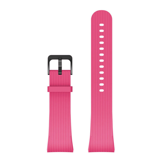 S.r9.18 Up Fuchsia StrapsCo Silicone Rubber Watch Band Strap For Samsung Galaxy Fit2 Pro SM R365