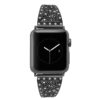 a.m39.mb Alt Black StrapsCo Stainless Steel Adjustable Bracelet with Rhinestones for Apple Watch Series 12345