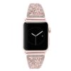a.m39.rg Alt Rose Gold StrapsCo Stainless Steel Adjustable Bracelet with Rhinestones for Apple Watch Series 12345