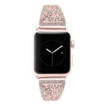 a.m39.rg Alt Rose Gold StrapsCo Stainless Steel Adjustable Bracelet with Rhinestones for Apple Watch Series 12345