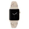 a.m39.tg Alt Retro Gold StrapsCo Stainless Steel Adjustable Bracelet with Rhinestones for Apple Watch Series 12345