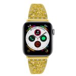 a.m39.yg Alt Yellow Gold StrapsCo Stainless Steel Adjustable Bracelet with Rhinestones for Apple Watch Series 12345