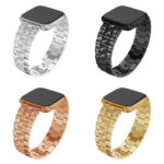 fb.m106 All Colors StrapsCo Alloy Metal Link Watch Band Strap with Rhinestones for Fitbit Versa