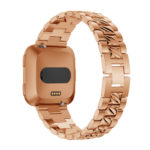 fb.m106.rg Back Rose Gold StrapsCo Alloy Metal Link Watch Band Strap with Rhinestones for Fitbit Versa