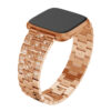 fb.m106.rg Main Rose Gold StrapsCo Alloy Metal Link Watch Band Strap with Rhinestones for Fitbit Versa