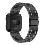 fb.m99.mb Back Black StrapsCo Stainless Steel Watch Band Strap for Fitbit Versa