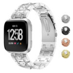 fb.m99.ss Gallery Silver StrapsCo Stainless Steel Watch Band Strap for Fitbit Versa