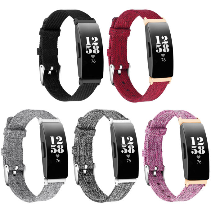 Fb.ny10 All Colors StrapsCo Canvas Watch Band Strap For Fitbit Inspire & Inspire HR