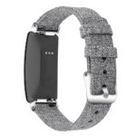 Fb.ny10.7 Back Grey StrapsCo Canvas Watch Band Strap For Fitbit Inspire & Inspire HR