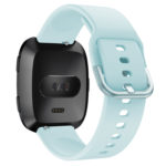 fb.r43.5a Back Light Blue StrapsCo Silicone Rubber Watch Band Strap for Fitbit Versa