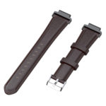 G.l3.2 Angle Dark Brown StrapsCo Leather Watch Band Strap For Garmin Forerunner 235 620 735 S20