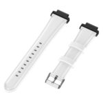 G.l3.22 Angle White StrapsCo Leather Watch Band Strap For Garmin Forerunner 235 620 735 S20