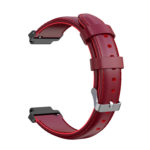G.l3.4 Back Burgundy StrapsCo Leather Watch Band Strap For Garmin Forerunner 235 620 735 S20