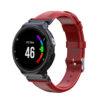 G.l3.6 Main Red StrapsCo Leather Watch Band Strap For Garmin Forerunner 235 620 735 S20