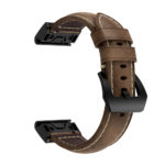 G.l7.2 Main Brown StrapsCo QuickFit 26 Leather Watch Band Strap For Garmin Fenix 5X