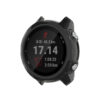 g.pc12 Main Black StrapsCo Silicone Rubber Protective Case Cover for Garmin Forerunner 245