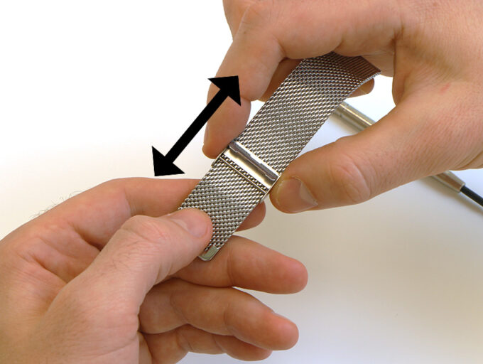 How To Adjust Mesh Watch Band Length StrapsCo