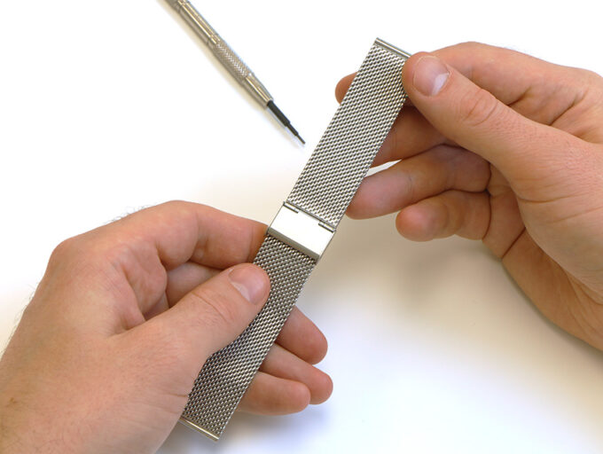 How To Adjust Mesh Watch Band Length StrapsCo