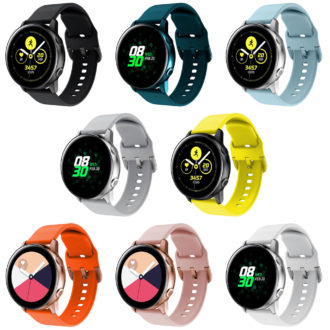 S.r13 All Colors StrapsCo Silicone Rubber Watch Band Strap For Samsung Galaxy Watch Active