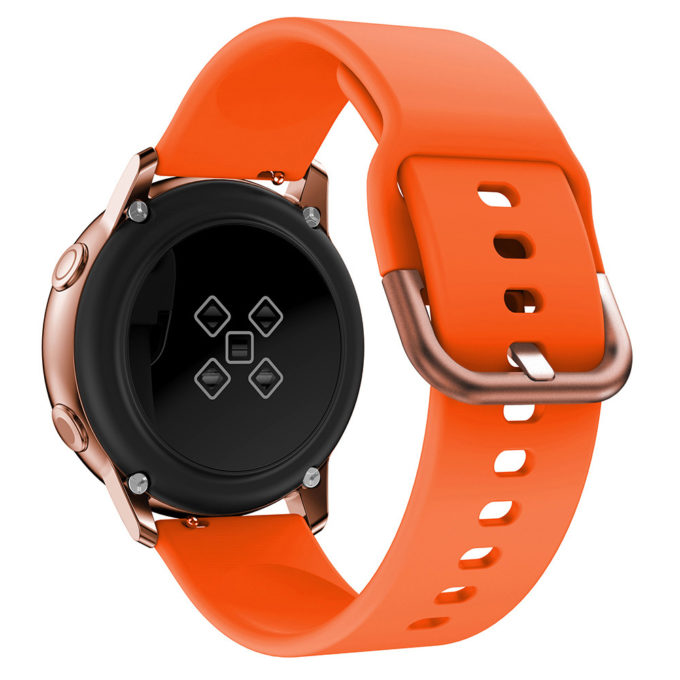 S.r13.12 Back Orange StrapsCo Silicone Rubber Watch Band Strap For Samsung Galaxy Watch Active
