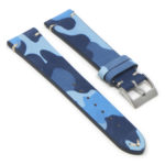 st33.5 Angle Blue Camo StrapsCo Nubuck Leather Camo Watch Band Strap Men 18mm 19mm 20mm 21mm 22mm 24mm