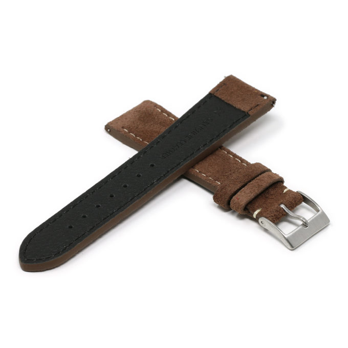 st34.2 Cross Brown StrapsCo Classic Suede Leather Watch Band Strap Mens Quick Release 16mm 18mm 19mm 20mm 21mm 22mm 24mm