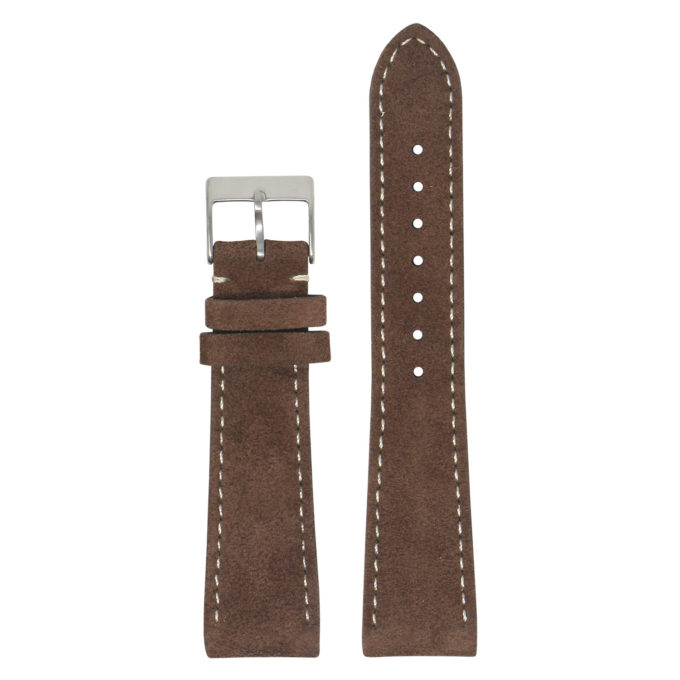 st34.2 Main Brown StrapsCo Classic Suede Leather Watch Band Strap Mens Quick Release 16mm 18mm 19mm 20mm 21mm 22mm 24mm