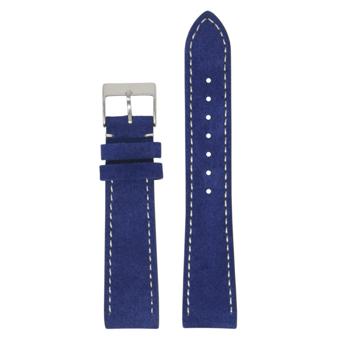st34.5 Main Blue StrapsCo Classic Suede Leather Watch Band Strap Mens Quick Release 16mm 18mm 19mm 20mm 21mm 22mm 24mm
