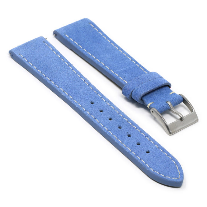 st34.5a Angle Light Blue StrapsCo Classic Suede Leather Watch Band Strap Mens Quick Release 16mm 18mm 19mm 20mm 21mm 22mm 24mm