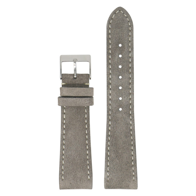 st34.7 Main Grey StrapsCo Classic Suede Leather Watch Band Strap Mens Quick Release 16mm 18mm 19mm 20mm 21mm 22mm 24mm