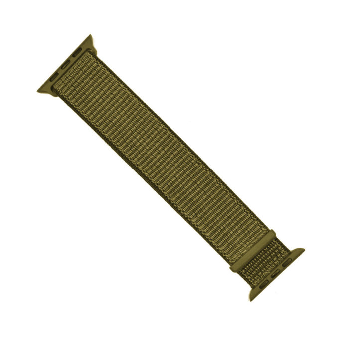 A.ny3.11b Angle Olive Green StrapsCo Woven Nylon Watch Band Strap For Apple Watch Series 123 38mm 42mm