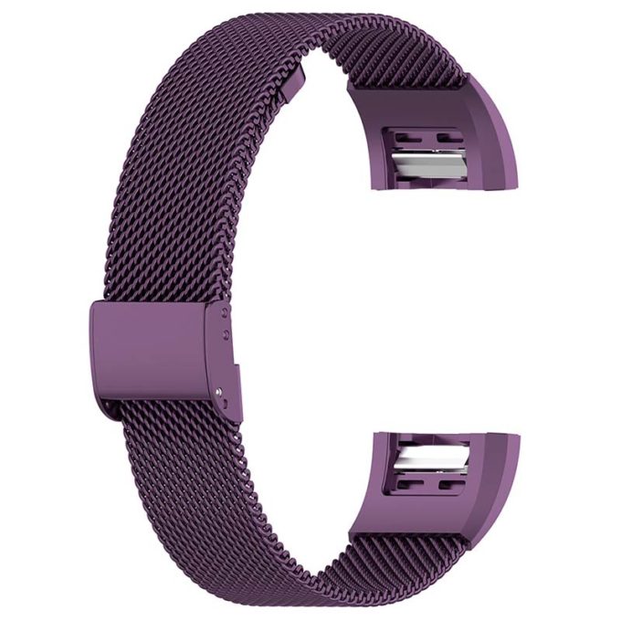 Fb.m1.18 Alt Purple StrapsCo Milanese Mesh Stainless Steel Watch Band Strap For FitBit Charge 2