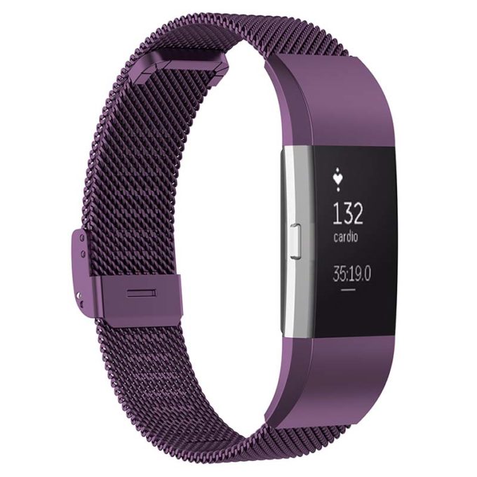 Fitbit Versa 4 Milanese Strap (Purple)