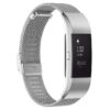 Fb.m1.ss Main Silver StrapsCo Milanese Mesh Stainless Steel Watch Band Strap For FitBit Charge 2