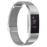 Fb.m1.ss Main Silver StrapsCo Milanese Mesh Stainless Steel Watch Band Strap For FitBit Charge 2