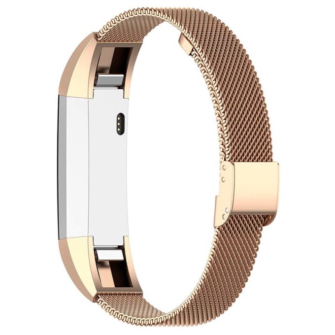 Fb.m3.rg Back Rose Gold StrapsCo Milanese Mesh Stainless Steel Watch Band Strap For FitBit Alta, FitBit Alta HR, FitBit Ace