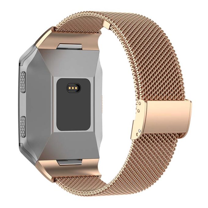 Fb.m32.rg Back Rose Gold StrapsCo Milanese Mesh Stainless Steel Watch Band Strap For FitBit Ionic